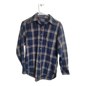 Pendleton Shirt Men M Multi Sir Pendleton Wool Plaid Preppy Western Board USA
